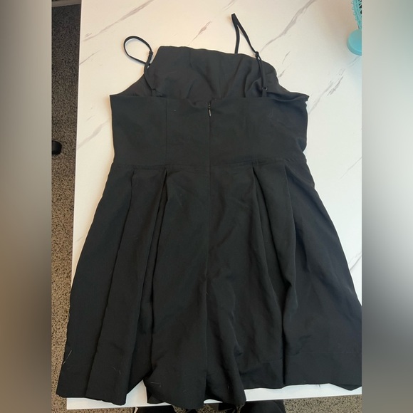 1State Black Pleated Romper - Picture 2 of 4